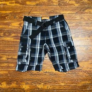 MEN’S LEE DUNGAREES PLAID COTTON SHORTS